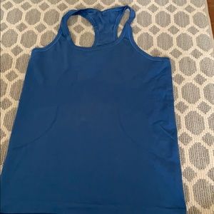 Blue authentic lulu lemon tank top size 8